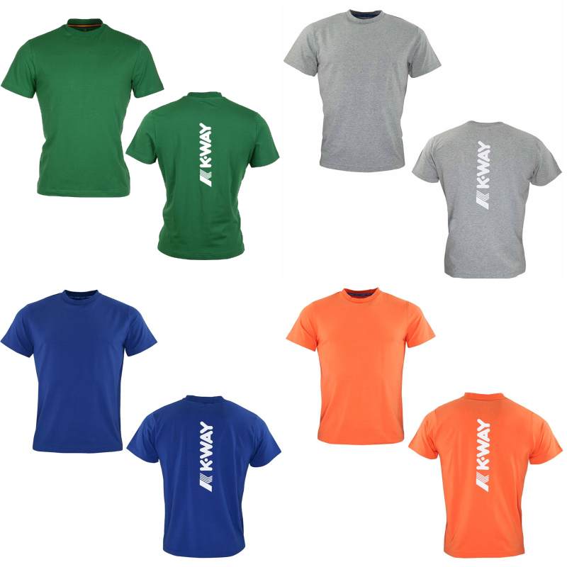 T-shirt manica corta K-Way tg S - XXXL uomo donna diversi colori DD