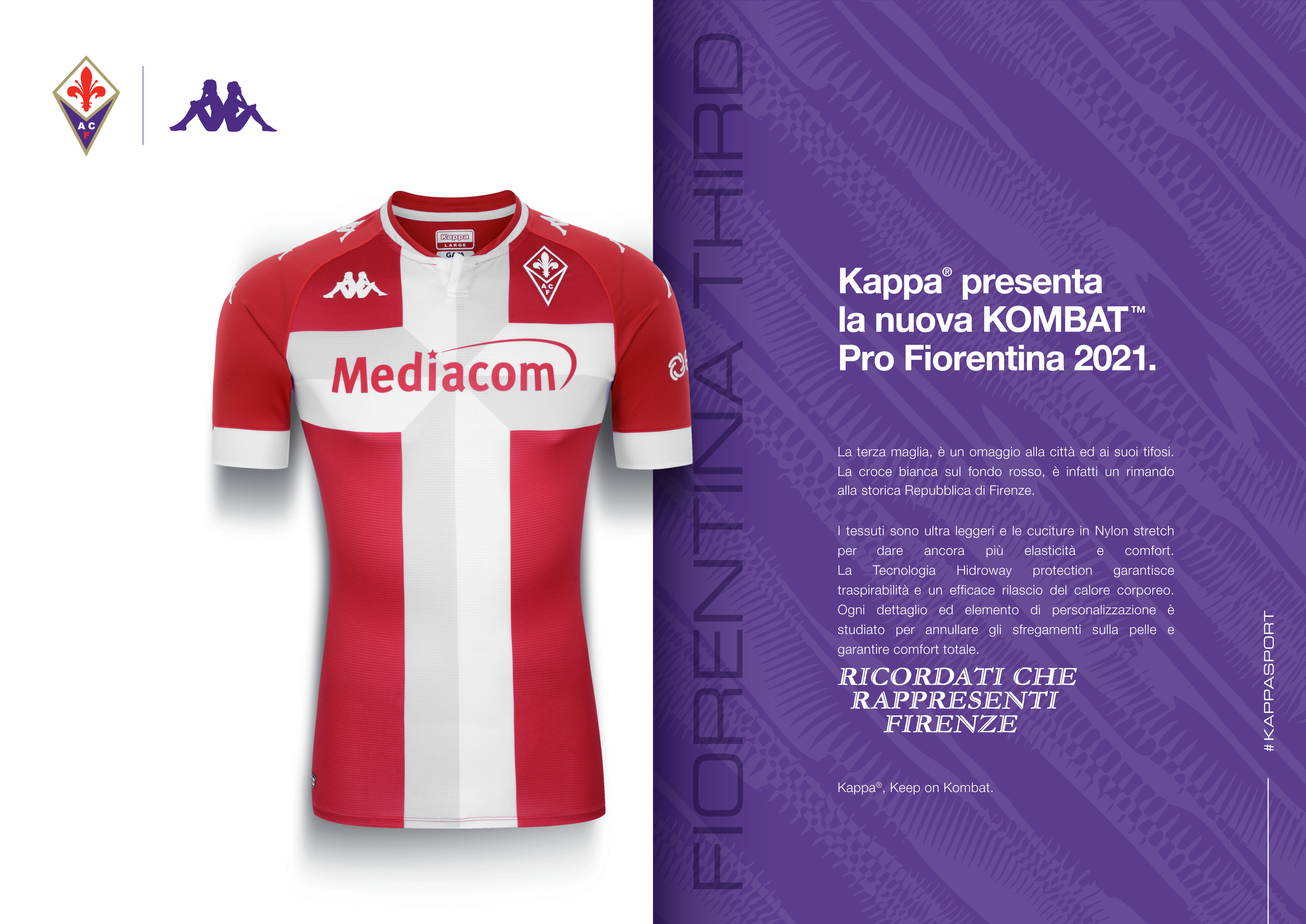 terza maglia fiorentina 2021